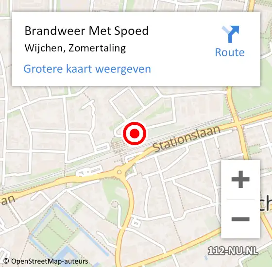 Locatie op kaart van de 112 melding: Brandweer Met Spoed Naar Wijchen, Zomertaling op 17 februari 2018 22:25