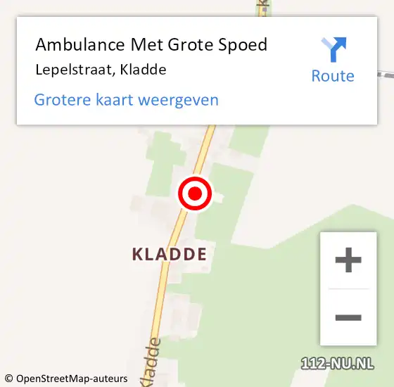 Locatie op kaart van de 112 melding: Ambulance Met Grote Spoed Naar Lepelstraat, Kladde op 19 februari 2018 06:34