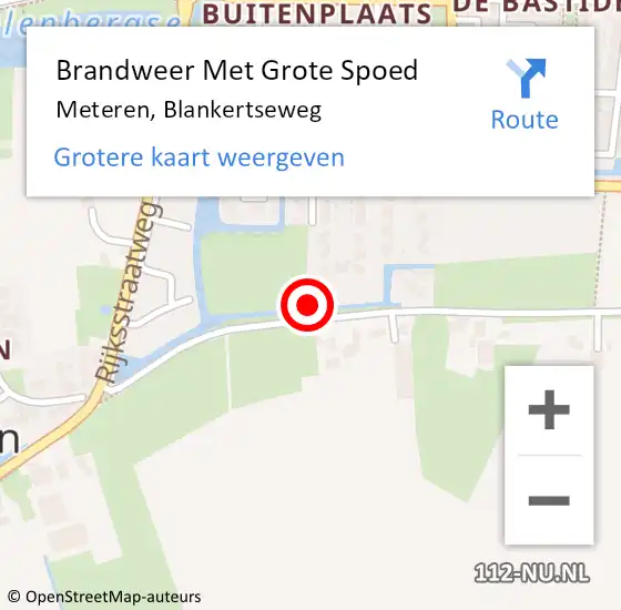 Locatie op kaart van de 112 melding: Brandweer Met Grote Spoed Naar Meteren, Blankertseweg op 26 februari 2018 10:31