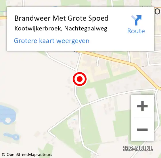 Locatie op kaart van de 112 melding: Brandweer Met Grote Spoed Naar Kootwijkerbroek, Nachtegaalweg op 2 maart 2018 09:24