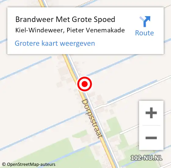 Locatie op kaart van de 112 melding: Brandweer Met Grote Spoed Naar Kiel-Windeweer, Pieter Venemakade op 2 maart 2018 21:28