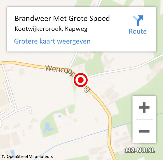 Locatie op kaart van de 112 melding: Brandweer Met Grote Spoed Naar Kootwijkerbroek, Kapweg op 5 maart 2018 11:31