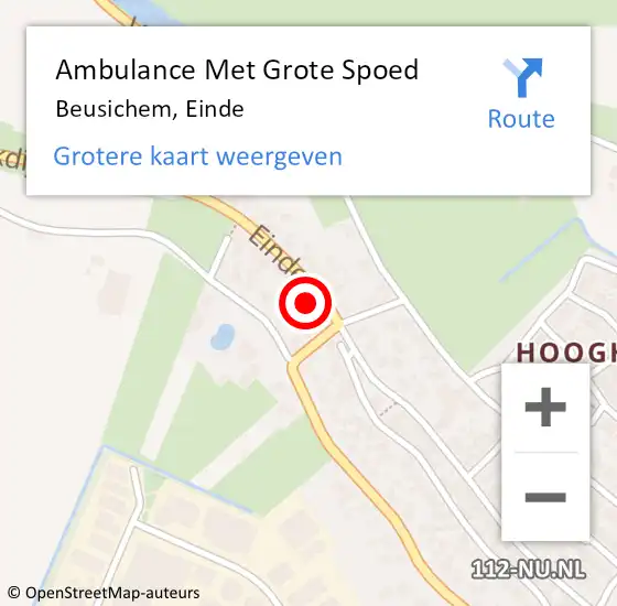 Locatie op kaart van de 112 melding: Ambulance Met Grote Spoed Naar Beusichem, Einde op 12 maart 2018 06:14