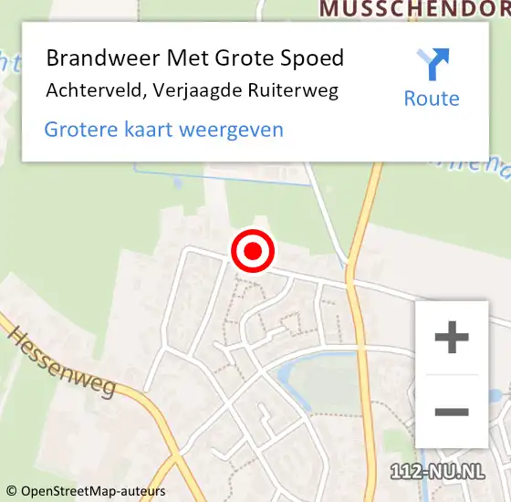 Locatie op kaart van de 112 melding: Brandweer Met Grote Spoed Naar Achterveld, Verjaagde Ruiterweg op 12 maart 2018 16:57