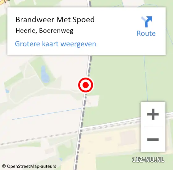 Locatie op kaart van de 112 melding: Brandweer Met Spoed Naar Heerle, Boerenweg op 12 maart 2018 19:19