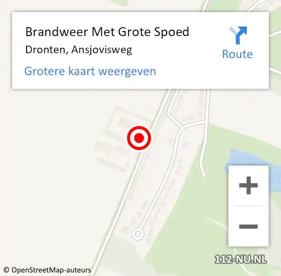 Locatie op kaart van de 112 melding: Brandweer Met Grote Spoed Naar Dronten, Ansjovisweg op 13 maart 2018 15:10