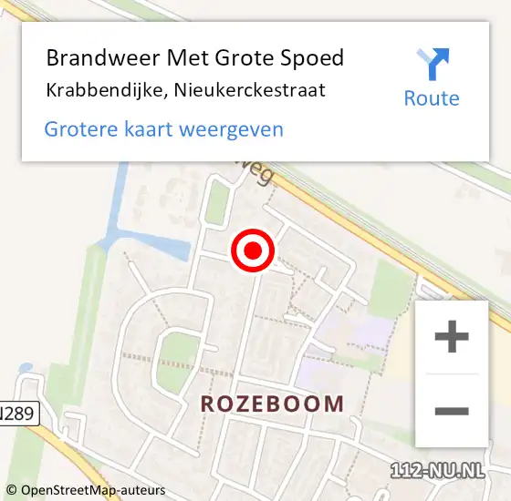 Locatie op kaart van de 112 melding: Brandweer Met Grote Spoed Naar Krabbendijke, Nieukerckestraat op 14 maart 2018 03:16