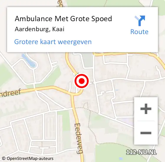 Locatie op kaart van de 112 melding: Ambulance Met Grote Spoed Naar Aardenburg, Kaai op 24 maart 2018 19:05