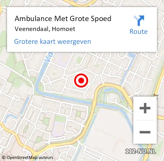 Locatie op kaart van de 112 melding: Ambulance Met Grote Spoed Naar Veenendaal, Homoet op 27 maart 2018 17:07