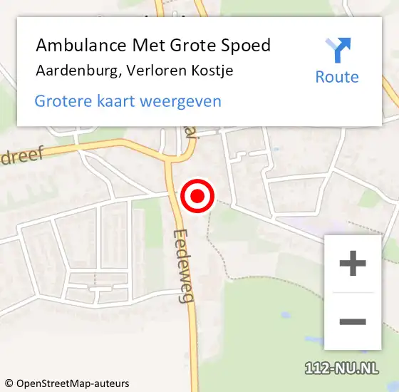 Locatie op kaart van de 112 melding: Ambulance Met Grote Spoed Naar Aardenburg, Verloren Kostje op 28 maart 2018 10:45