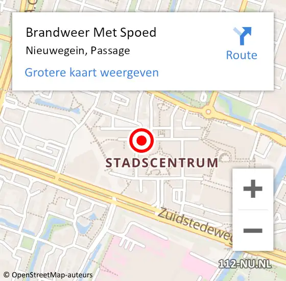 Locatie op kaart van de 112 melding: Brandweer Met Spoed Naar Nieuwegein, Passage op 31 maart 2018 16:43