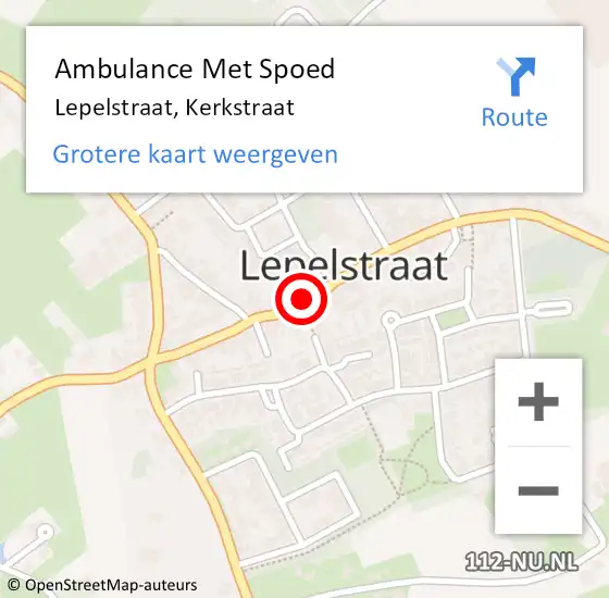 Locatie op kaart van de 112 melding: Ambulance Met Spoed Naar Lepelstraat, Kerkstraat op 2 april 2018 17:20