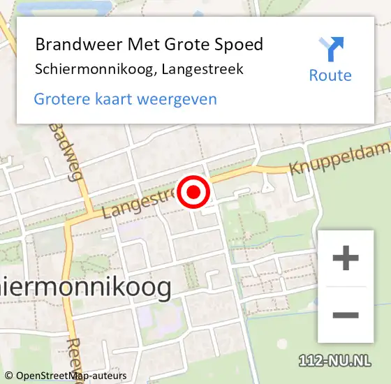 Locatie op kaart van de 112 melding: Brandweer Met Grote Spoed Naar Schiermonnikoog, Langestreek op 9 april 2018 15:08