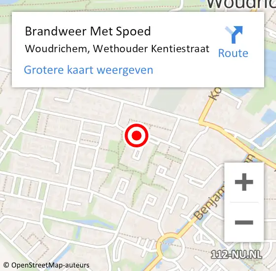 Locatie op kaart van de 112 melding: Brandweer Met Spoed Naar Woudrichem, Wethouder Kentiestraat op 11 april 2018 00:13