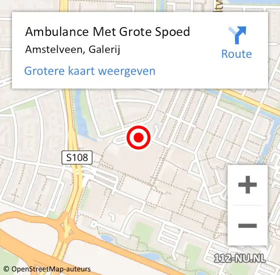 Locatie op kaart van de 112 melding: Ambulance Met Grote Spoed Naar Amstelveen, Galerij op 11 april 2018 13:52