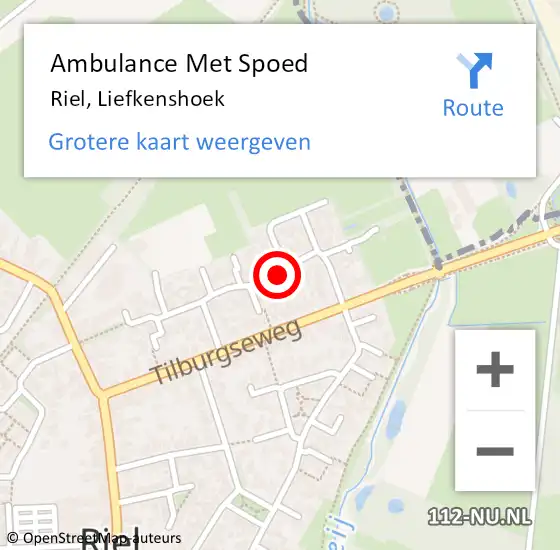 Locatie op kaart van de 112 melding: Ambulance Met Spoed Naar Riel, Liefkenshoek op 15 april 2018 11:25