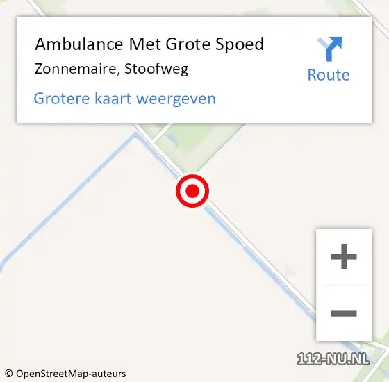 Locatie op kaart van de 112 melding: Ambulance Met Grote Spoed Naar Zonnemaire, Stoofweg op 28 april 2018 12:11