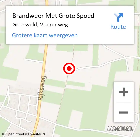 Locatie op kaart van de 112 melding: Brandweer Met Grote Spoed Naar Gronsveld, Voerenweg op 29 april 2018 22:48