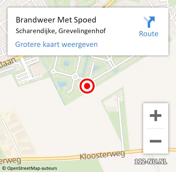 Locatie op kaart van de 112 melding: Brandweer Met Spoed Naar Scharendijke, Grevelingenhof op 12 mei 2018 19:41