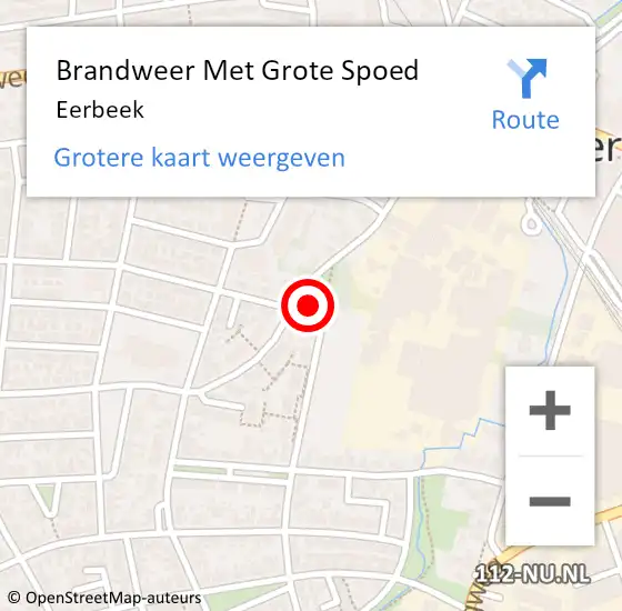 Locatie op kaart van de 112 melding: Brandweer Met Grote Spoed Naar Eerbeek op 24 mei 2018 14:28