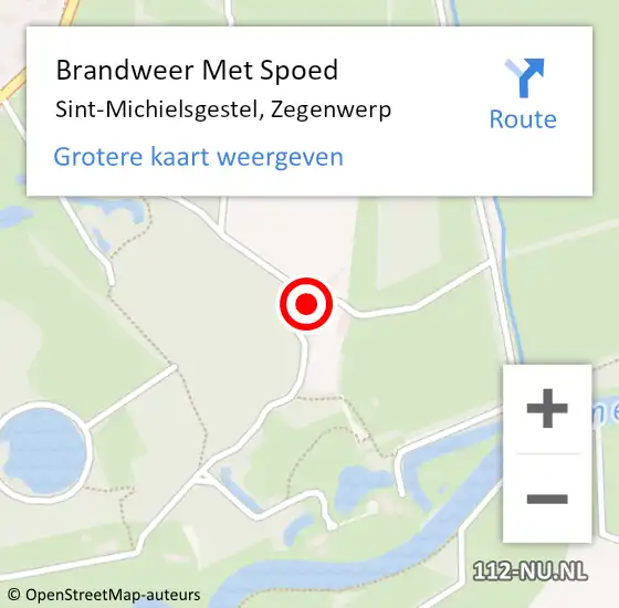 Locatie op kaart van de 112 melding: Brandweer Met Spoed Naar Sint-Michielsgestel, Zegenwerp op 25 mei 2018 14:50