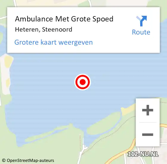 Locatie op kaart van de 112 melding: Ambulance Met Grote Spoed Naar Heteren, Steenoord op 26 mei 2018 09:34