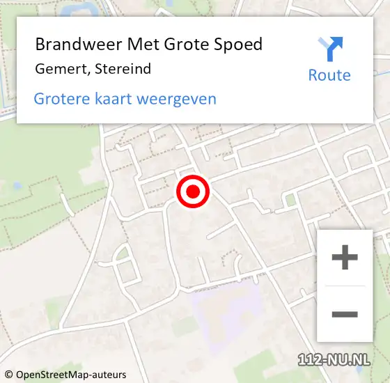 Locatie op kaart van de 112 melding: Brandweer Met Grote Spoed Naar Gemert, Stereind op 27 mei 2018 06:35