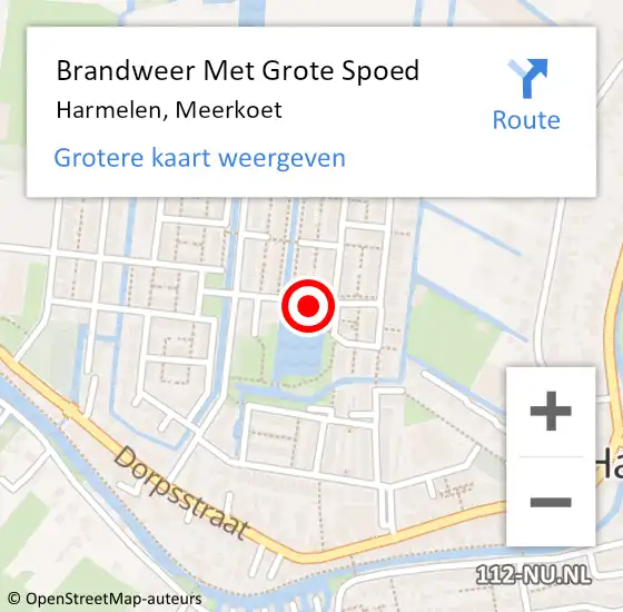 Locatie op kaart van de 112 melding: Brandweer Met Grote Spoed Naar Harmelen, Meerkoet op 28 mei 2018 08:35