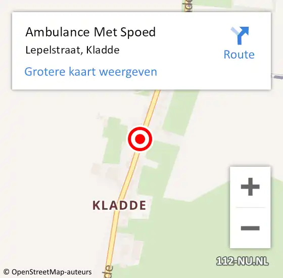 Locatie op kaart van de 112 melding: Ambulance Met Spoed Naar Lepelstraat, Kladde op 1 juni 2018 18:53