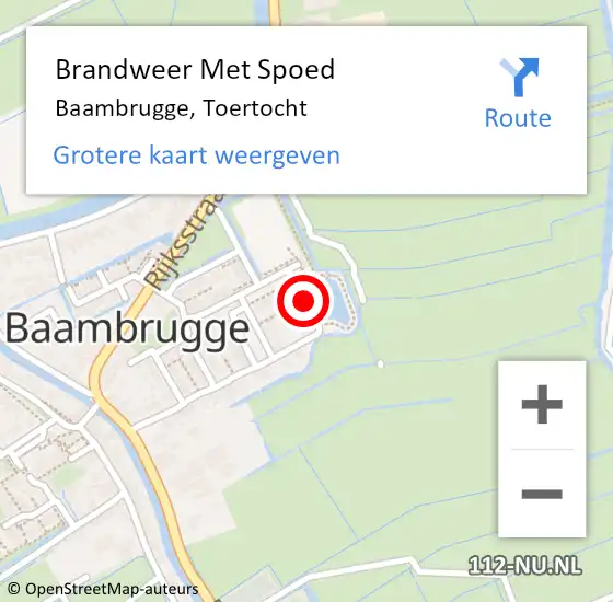 Locatie op kaart van de 112 melding: Brandweer Met Spoed Naar Baambrugge, Toertocht op 3 juni 2018 13:49