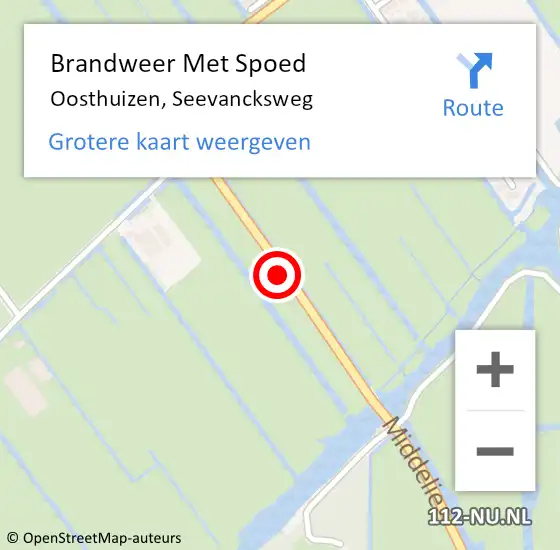 Locatie op kaart van de 112 melding: Brandweer Met Spoed Naar Oosthuizen, Seevancksweg op 6 juni 2018 19:41