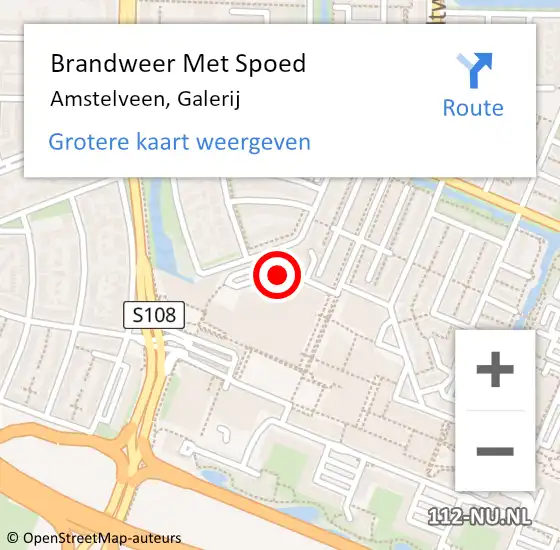 Locatie op kaart van de 112 melding: Brandweer Met Spoed Naar Amstelveen, Galerij op 13 juni 2018 20:38