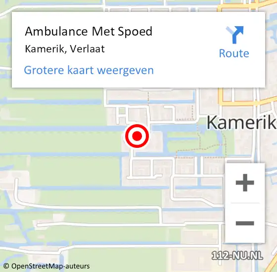 Locatie op kaart van de 112 melding: Ambulance Met Spoed Naar Kamerik, Verlaat op 13 juni 2018 23:27