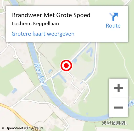 Locatie op kaart van de 112 melding: Brandweer Met Grote Spoed Naar Lochem, Keppellaan op 15 juni 2018 20:49