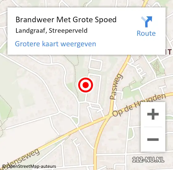 Locatie op kaart van de 112 melding: Brandweer Met Grote Spoed Naar Landgraaf, Streeperveld op 24 juni 2018 14:13