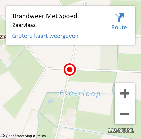 Locatie op kaart van de 112 melding: Brandweer Met Spoed Naar Bakel, Zaarvlaas op 25 juni 2018 21:59