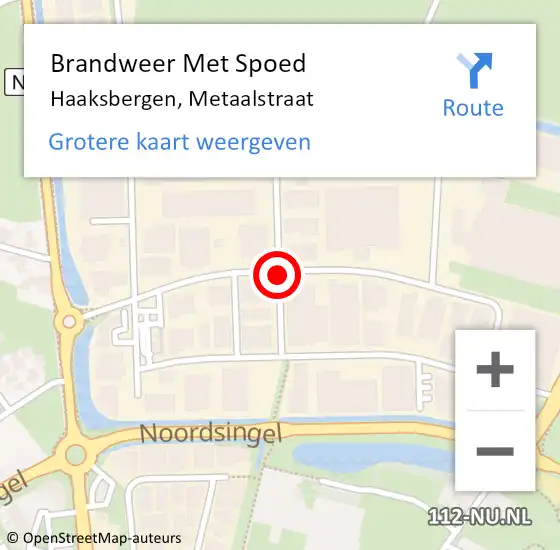 Locatie op kaart van de 112 melding: Brandweer Met Spoed Naar Haaksbergen, Metaalstraat op 26 juni 2018 08:30