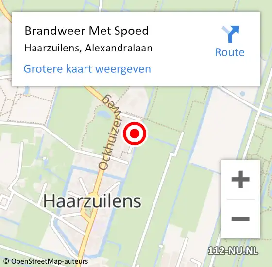 Locatie op kaart van de 112 melding: Brandweer Met Spoed Naar Haarzuilens, Alexandralaan op 26 juni 2018 15:53