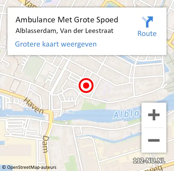 Locatie op kaart van de 112 melding: Ambulance Met Grote Spoed Naar Dordrecht, A16 Li hectometerpaal: 38,5 op 26 juni 2018 17:03