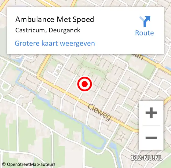 Locatie op kaart van de 112 melding: Ambulance Met Spoed Naar Castricum, Bijlacker op 26 juni 2018 23:03