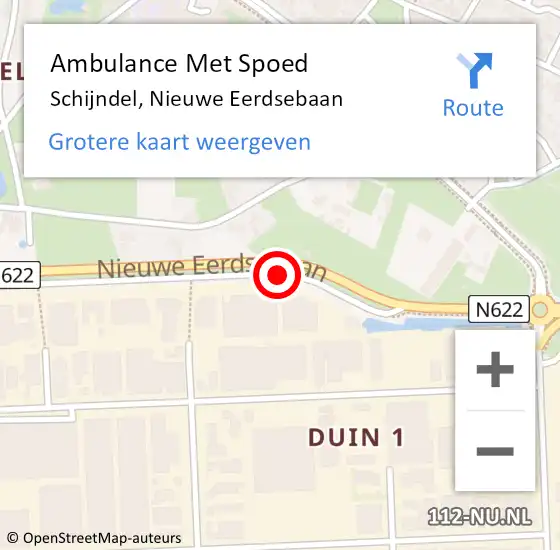 Locatie op kaart van de 112 melding: Ambulance Met Spoed Naar Schijndel, Nieuwe Eerdsebaan op 27 juni 2018 02:37