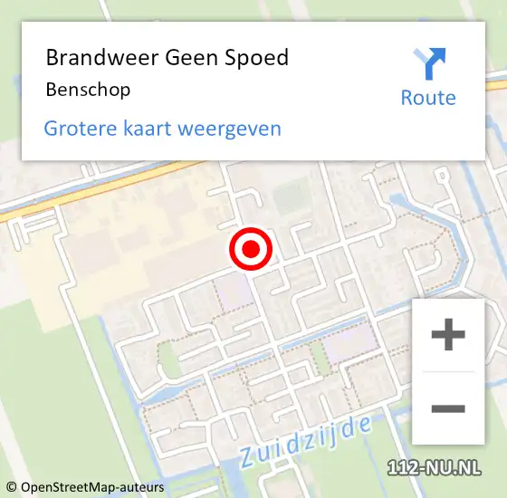 Locatie op kaart van de 112 melding: Brandweer Geen Spoed Naar Benschop op 27 juni 2018 18:29