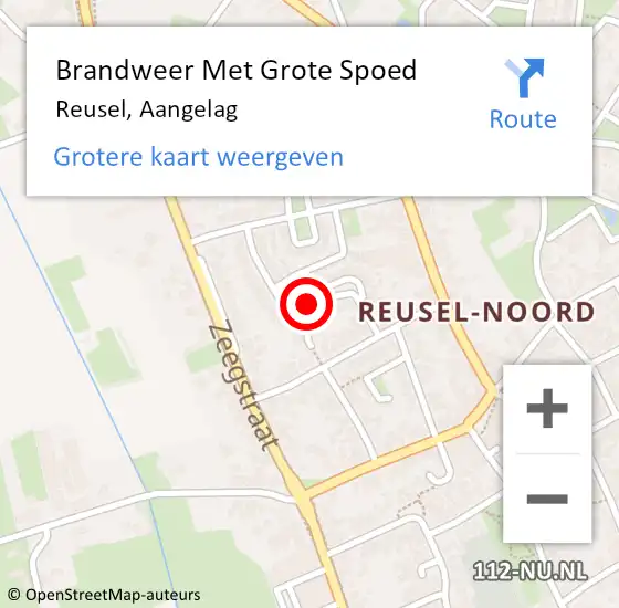 Locatie op kaart van de 112 melding: Brandweer Met Grote Spoed Naar Reusel, Aangelag op 29 juni 2018 17:22