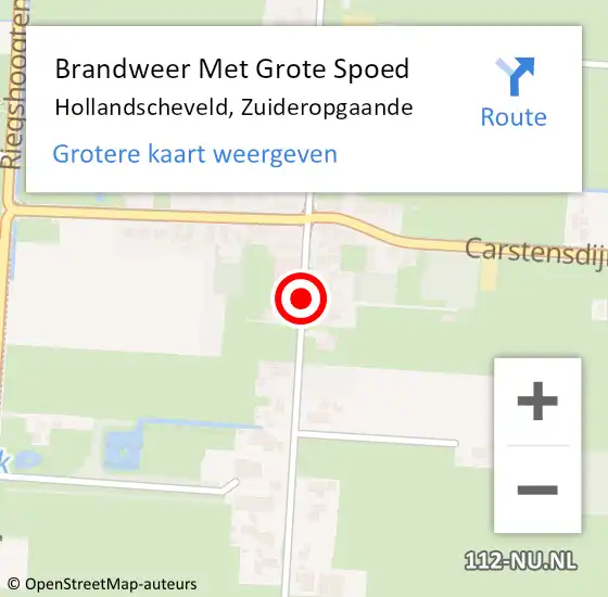 Locatie op kaart van de 112 melding: Brandweer Met Grote Spoed Naar Hollandscheveld, Zuideropgaande op 30 juni 2018 13:38