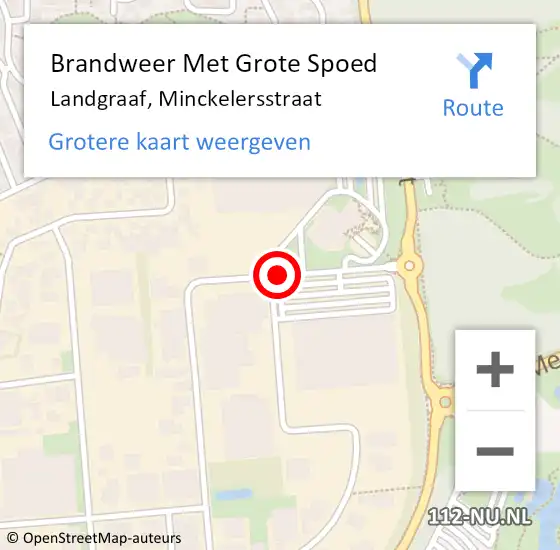 Locatie op kaart van de 112 melding: Brandweer Met Grote Spoed Naar Landgraaf, Minckelersstraat op 30 juni 2018 14:19