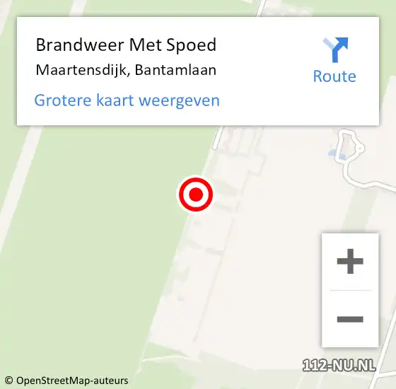 Locatie op kaart van de 112 melding: Brandweer Met Spoed Naar Maartensdijk, Bantamlaan op 30 juni 2018 21:21