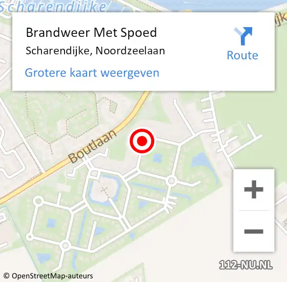 Locatie op kaart van de 112 melding: Brandweer Met Spoed Naar Scharendijke, Noordzeelaan op 1 juli 2018 10:30