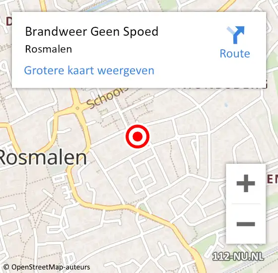 Locatie op kaart van de 112 melding: Brandweer Geen Spoed Naar Rosmalen op 2 juli 2018 20:27