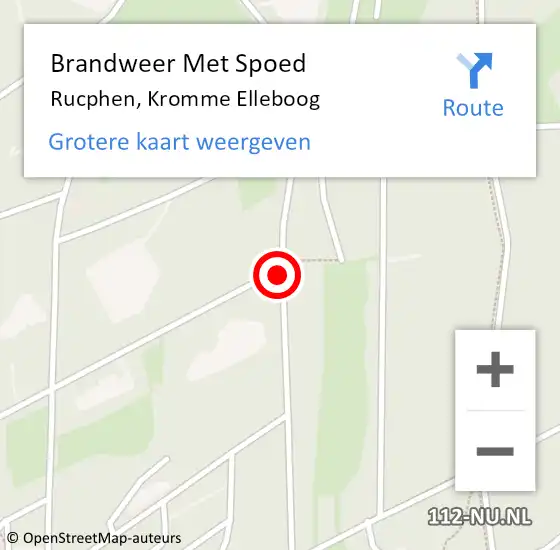 Locatie op kaart van de 112 melding: Brandweer Met Spoed Naar Rucphen, Kromme Elleboog op 3 juli 2018 15:42