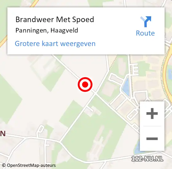 Locatie op kaart van de 112 melding: Brandweer Met Spoed Naar Panningen, Haagveld op 5 juli 2018 13:02